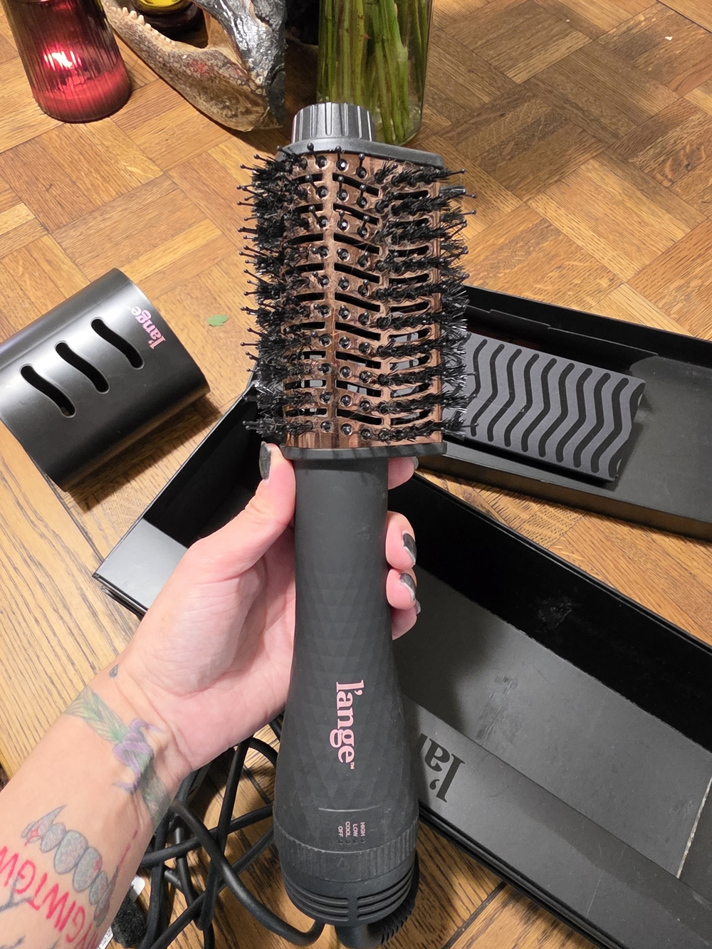 L’ange Le Volume 2-in-1 Titanium Blow Dryer Brush w/ Box 💨✨